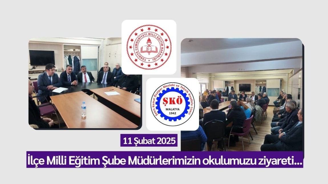 Battalgazi İlçe Milli Eğitim Şube Müdürlerimiz okulumuzu ziyaret ettiler.