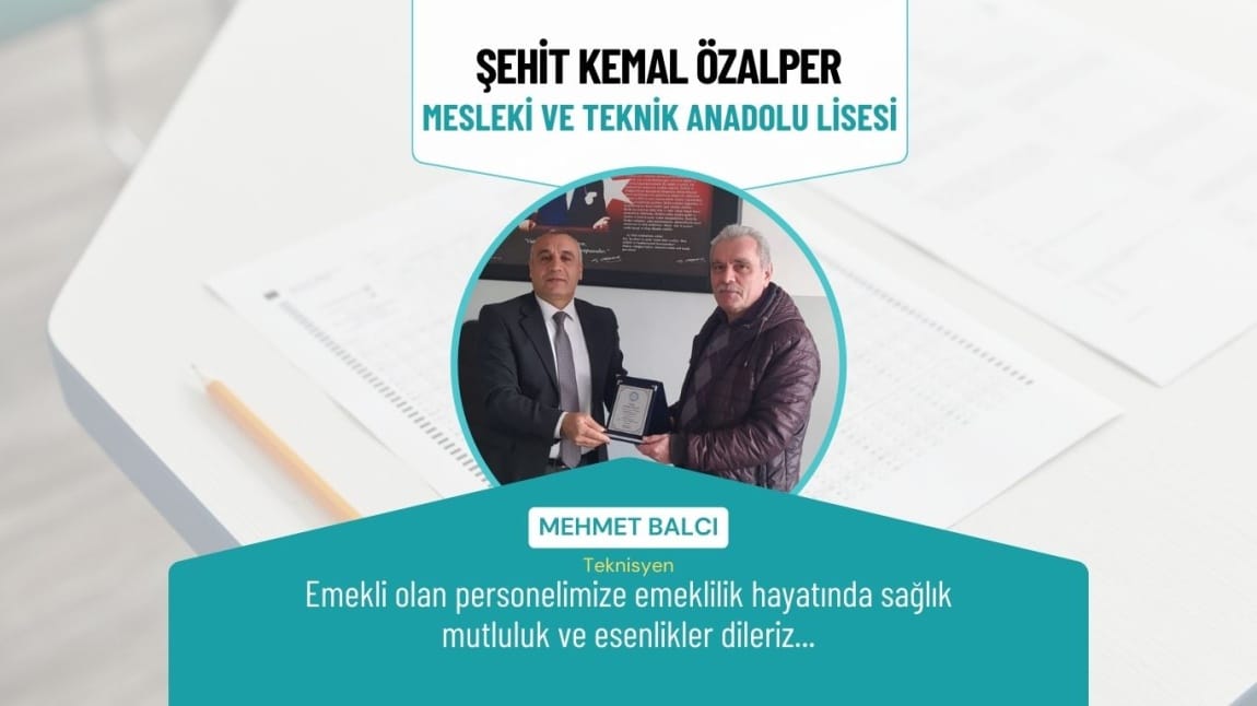 Okulumuz personeli Mehmet BALCI emekli oldu.